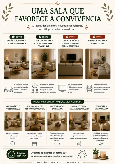 Una sala que favorece la convivencia